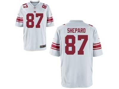 Men's Nike New York Giants #87 Sterling Shepard Game White NFL Jersey