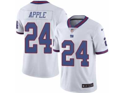Men's Nike New York Giants #24 Eli Apple Elite White Rush NFL Jersey