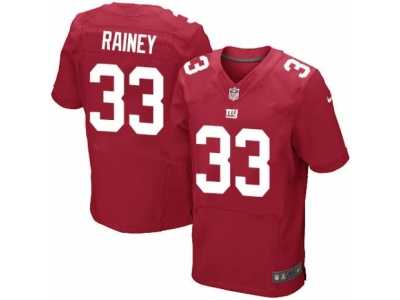 Men's Nike New York Giants #33 Bobby Rainey Elite Red Alternate NFL Jersey