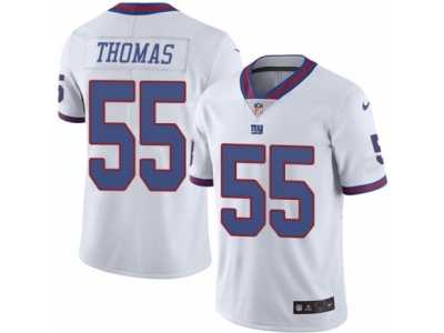 Men's Nike New York Giants #55 J.T. Thomas Elite White Rush NFL Jersey