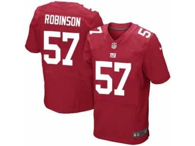 Men's Nike New York Giants #57 Keenan Robinson Elite Red Alternate NFL Jersey