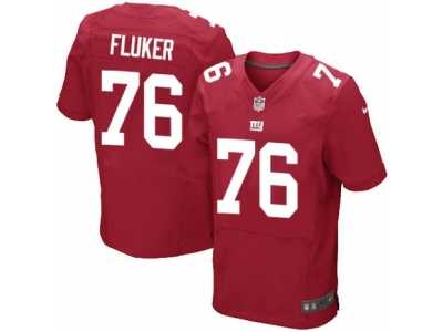 Men's Nike New York Giants #76 D.J. Fluker Elite Red Alternate NFL Jersey