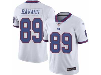 Men's Nike New York Giants #89 Mark Bavaro Elite White Rush NFL Jersey