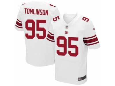 Men's Nike New York Giants #95 Dalvin Tomlinson Elite White NFL Jersey