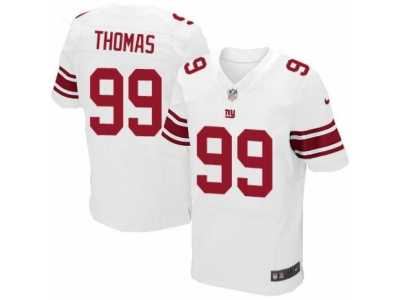 Men's Nike New York Giants #99 Robert Thomas Elite White NFL Jersey