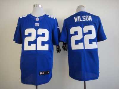 Nike NFL New York Giants #22 David Wilson blue Jerseys(Elite)