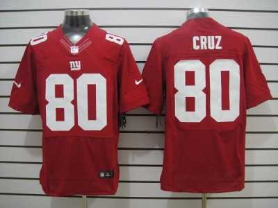 Nike NFL New York Giants #80 Victor Cruz red jerseys[Elite]