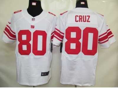 Nike NFL new york giants #80 cruz White Elite jerseys