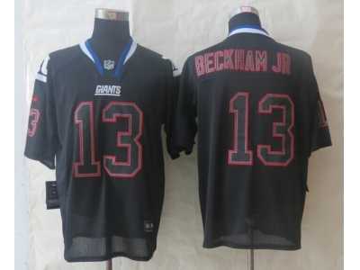 Nike New York Giants #13 Beckham jr black Jerseys(Elite Lights Out)