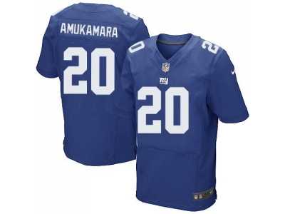 Nike New York Giants #20 Prince Amukamara Royal Blue Jerseys(Elite)