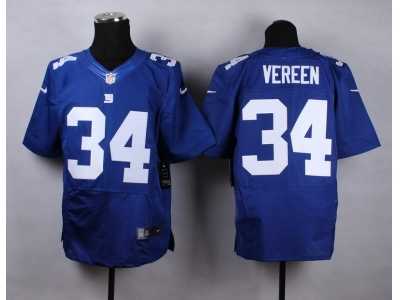 Nike New York Giants #34 Shane Vereen blue Jerseys(Elite)