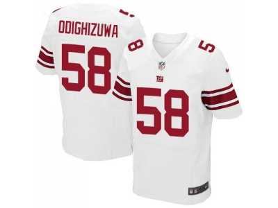 Nike New York Giants #58 Owa Odighizuwa white Jerseys(Elite)