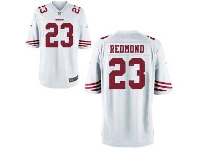 Men's Nike San Francisco 49ers #23 Will Redmond Game White NFL Jersey