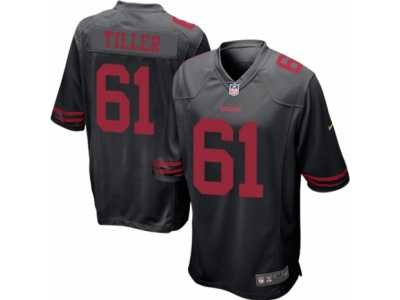 Men's Nike San Francisco 49ers #61 Andrew Tiller Game Black Alternate NFL Jersey