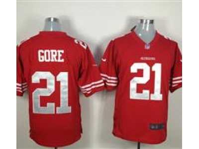 Nike NFL San Francisco 49ers #21 Frank Gore Red Game Jerseys