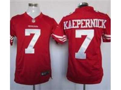 Nike NFL San Francisco 49ers #7 Colin Kaepernick Red Jerseys(Game)