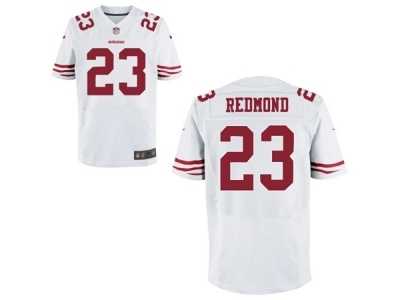 Men's Nike San Francisco 49ers #23 Will Redmond Elite White NFL Jersey