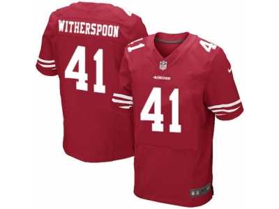 Men's Nike San Francisco 49ers #41 Ahkello Witherspoon Elite Red Team Color NFL Jersey