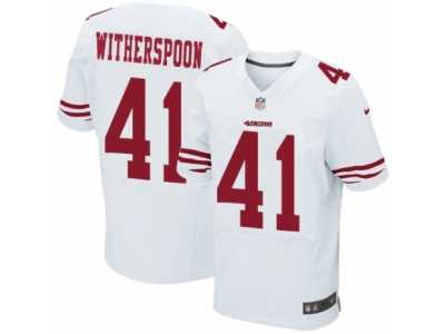 Men's Nike San Francisco 49ers #41 Ahkello Witherspoon Elite White NFL Jersey