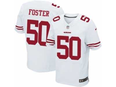 Men's Nike San Francisco 49ers #50 Reuben Foster Elite White NFL Jersey