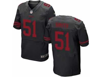 Men's Nike San Francisco 49ers #51 Malcolm Smith Elite Black NFL Jersey