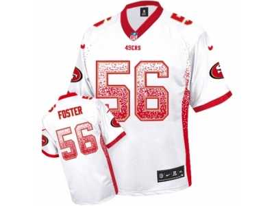 Men's Nike San Francisco 49ers #56 Reuben Foster Elite White Drift Fashion NFL Jersey