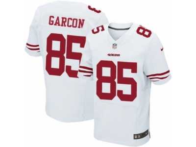 Men's Nike San Francisco 49ers #85 Pierre Garcon Elite White NFL Jersey