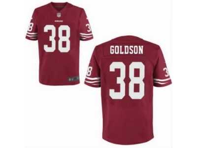 Nike NFL San Francisco 49ers #38 Goldson Red Jerseys(Elite)
