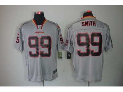 Nike NFL San Francisco 49ers #99 Aldon Smith Grey Jerseys(Lights Out Elite)