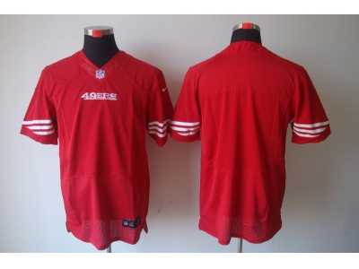 Nike NFL San Francisco 49ers Red Color Blank Jerseys(Elite)