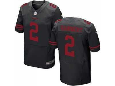 Nike San Francisco 49ers #2 Blaine Gabbert Black jerseys(Elite)