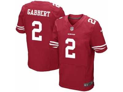 Nike San Francisco 49ers #2 Blaine Gabbert red jerseys(Elite)