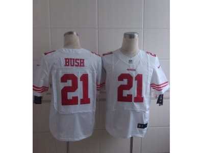 Nike San Francisco 49ers #21 Reggie Bush white jerseys(Elite)