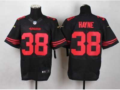 Nike San Francisco 49ers #38 Hayne black Jerseys(Elite)