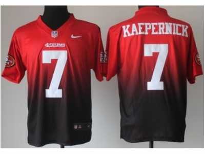 Nike San Francisco 49ers #7 Colin Kaepernick Red-Black Jerseys(Drift Fashion II Elite)