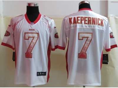 Nike San Francisco 49ers #7 Kaepernick White Jerseys(Drift Fashion Elite)