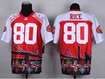 Nike San Francisco 49ers #80 Jerry Rice Jerseys(Style Noble Fashion Elite)