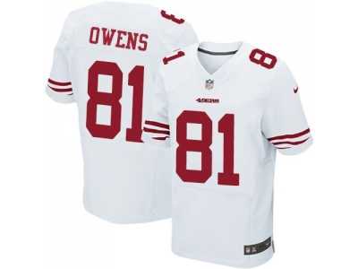 Nike San Francisco 49ers #81 Terrell Owens white Jersey(Elite)