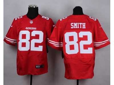 Nike San Francisco 49ers #82 Torrey Smith Red jerseys(Elite)