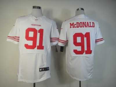 Nike San Francisco 49ers #91 mcdonald white[Elite]