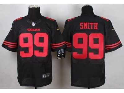 Nike San Francisco 49ers #99 Aldon Smith Black Alternate Men's Stitched jerseys(Elite)
