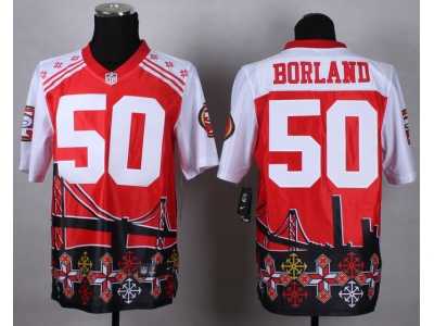 Nike San francisco 49ers #50 borland Jerseys(Style Noble Fashion Elite)
