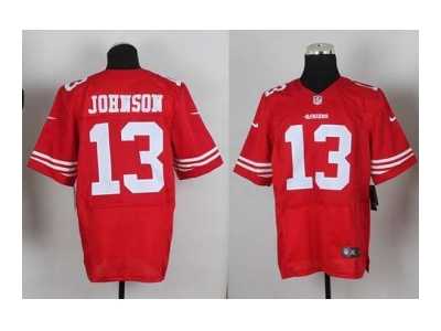 Nike jerseys san francisco 49ers #13 johnson red[Elite][johnson]