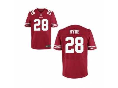 Nike jerseys san francisco 49ers #28 hyde red[Elite]