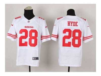 Nike jerseys san francisco 49ers #28 hyde white[Elite]