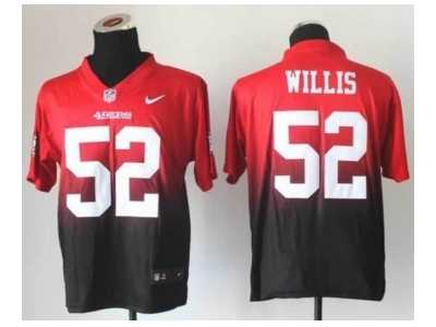 Nike san francisco 49ers #52 patrick willis red-grey jerseys[Elite II drift fashion]