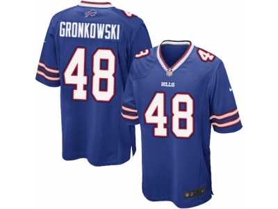 Men's Nike Buffalo Bills #48 Glenn Gronkowski Game Royal Blue Team Color NFL Jersey