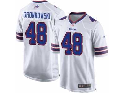 Men's Nike Buffalo Bills #48 Glenn Gronkowski Game White NFL Jersey