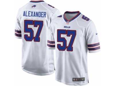 Men\'s Nike Buffalo Bills #57 Lorenzo Alexander Game White NFL Jersey