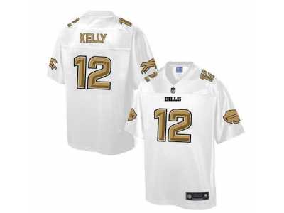 Nike Buffalo Bills #12 Jim Kelly White Men's NFL Pro Line Fashion Game Jersey